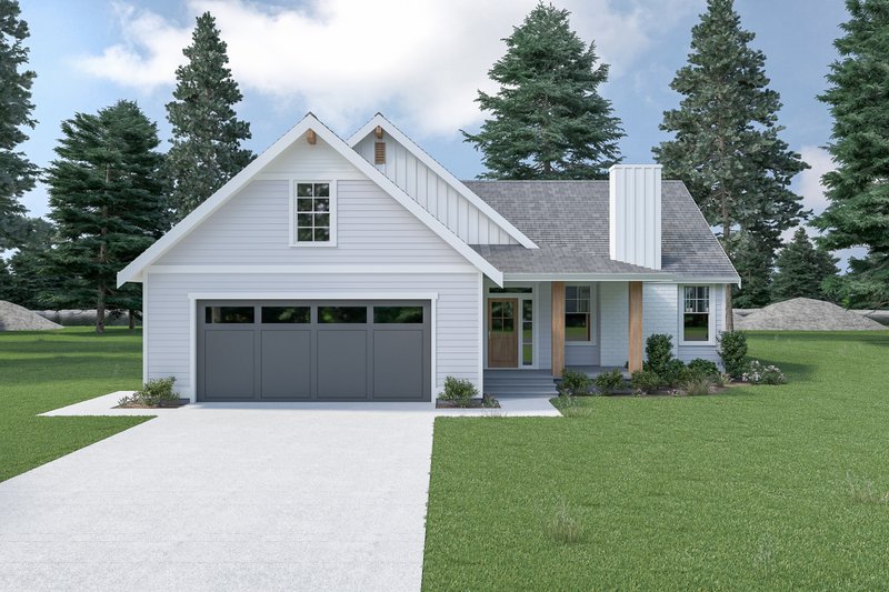 Home Plan - Farmhouse Exterior - Front Elevation Plan #1070-150