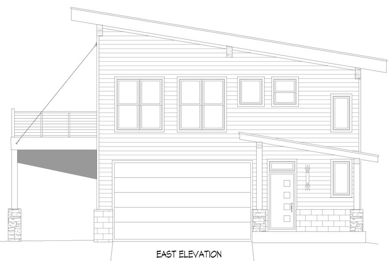 Dream House Plan - Exterior - Other Elevation 1 for Contemporary House Plan #932-705 - 2 bed, 2 bath