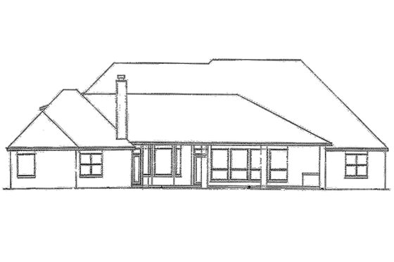 Exterior - Front Elevation 5 for European House Plan #52-193 - 4 bed, 3.5 bath