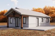 Ranch Style House Plan - 1 Beds 1 Baths 746 Sq/Ft Plan #1106-52 