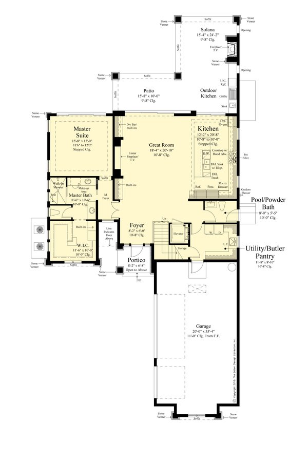 Dream House Plan - Contemporary Floor Plan - Main Floor Plan #930-537