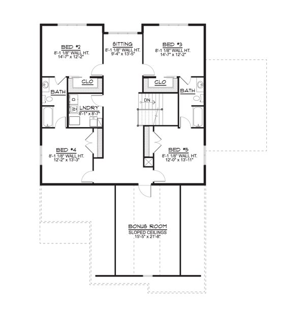 Home Plan - Craftsman Floor Plan - Upper Floor Plan #1064-145