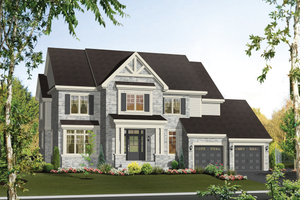 Country Exterior - Front Elevation Plan #25-4492