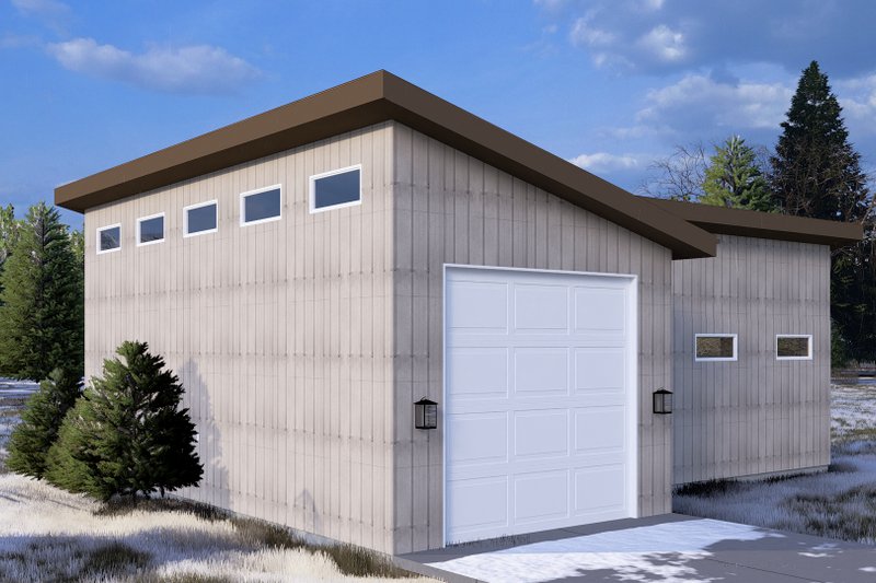 House Plan Design - Exterior - Other Elevation 2 for Modern House Plan #1060-233, 0 bath