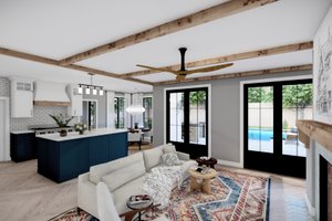 Interior - Family Room 1 for Farmhouse House Plan #1094-9 - 4 bed, 3 bath