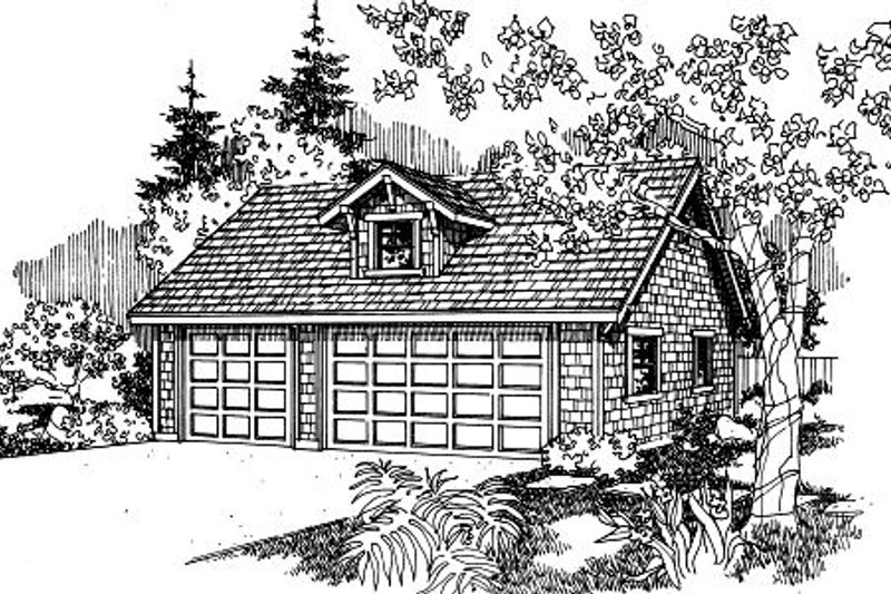 Architectural House Design - Craftsman Exterior - Front Elevation Plan #124-655