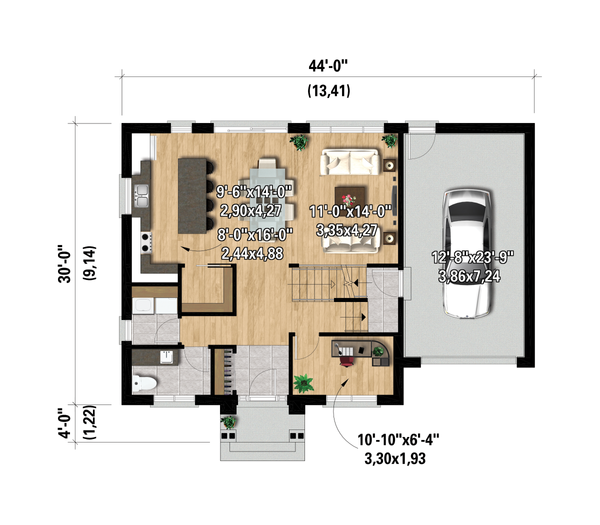 Home Plan - Farmhouse Floor Plan - Main Floor Plan #25-4997