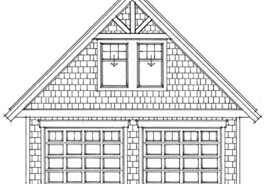 Exterior - Other Elevation for Craftsman House Plan #118-124, 1 bath