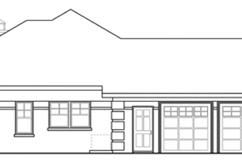 Architectural House Design - Exterior - Other Elevation for Traditional House Plan #124-885 - 3 bed, 2.5 bath