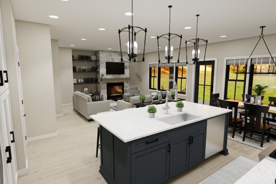 Interior - Kitchen 1 for Farmhouse House Plan #51-1380 - 3 bed, 3.5 bath