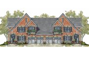 European Style House Plan - 4 Beds 2.5 Baths 4102 Sq/Ft Plan #20-1352 Exterior 