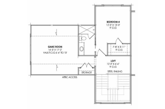 Floor Plan - Upper Floor for Farmhouse House Plan #1096-181 - 4 bed, 4.5 bath