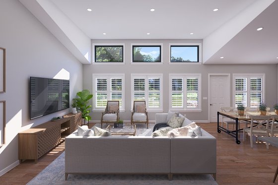 Interior - Family Room 1 for Barndominium House Plan #1060-292 - 3 bed, 3.5 bath