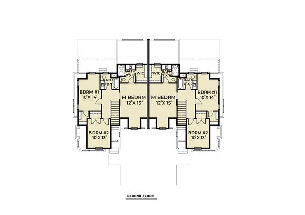 House Blueprint - Farmhouse Floor Plan - Upper Floor Plan #1070-96