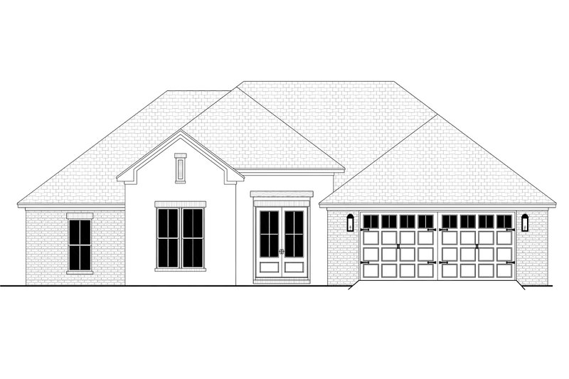 Dream House Plan - Exterior - Front Elevation 4 for Ranch House Plan #430-303 - 4 bed, 2.5 bath