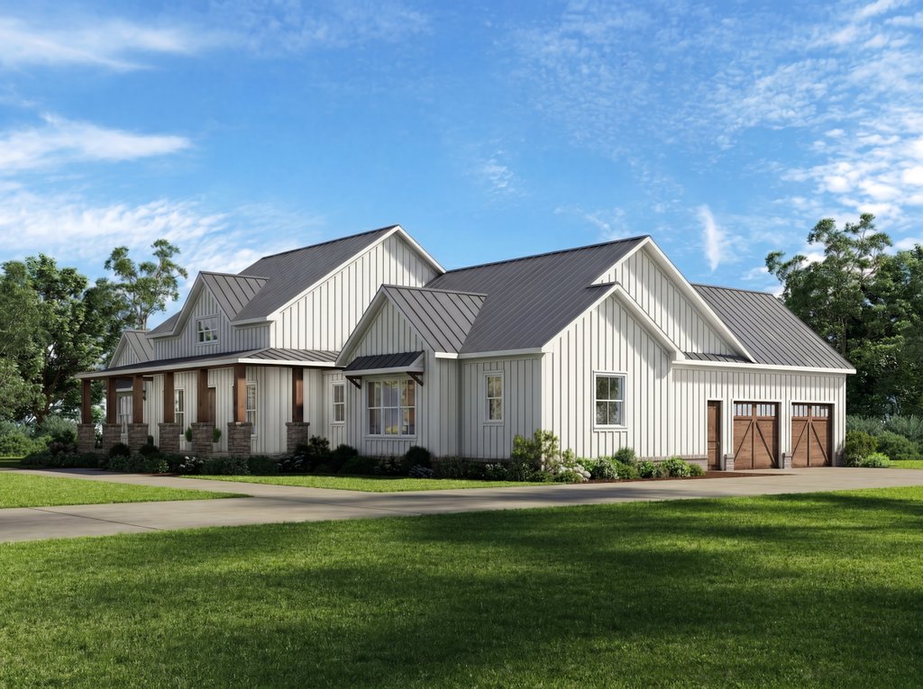 Exterior - Other Elevation 1 for Farmhouse House Plan #1117-47 - 3 bed, 2.5 bath