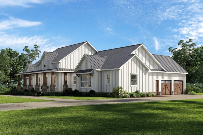 Dream House Plan - Exterior - Other Elevation 1 for Farmhouse House Plan #1117-47 - 3 bed, 2.5 bath