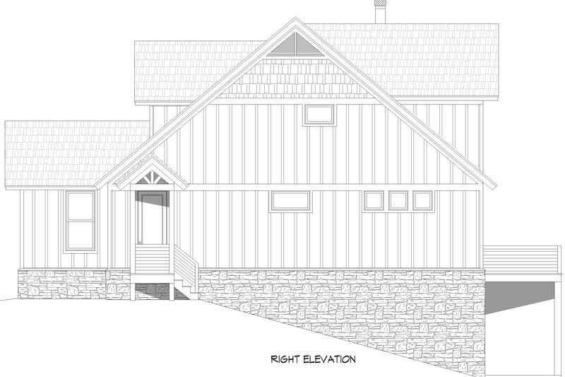 Home Plan - Exterior - Other Elevation 1 for Country House Plan #932-1197 - 3 bed, 3 bath