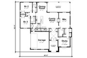 European Style House Plan - 3 Beds 2 Baths 2359 Sq/Ft Plan #20-2283 
