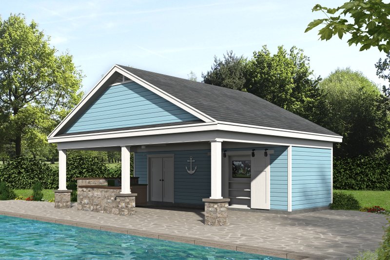 House Blueprint - Country Exterior - Front Elevation Plan #932-110