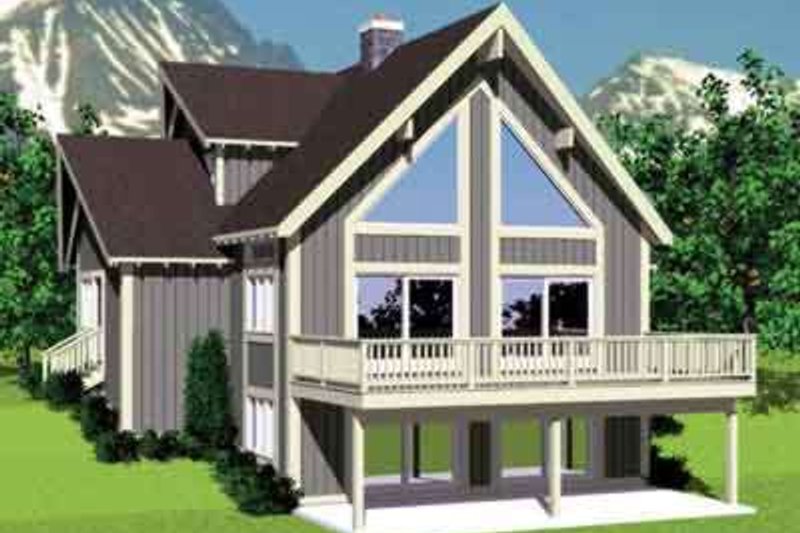 Dream House Plan - Modern Exterior - Front Elevation Plan #72-477