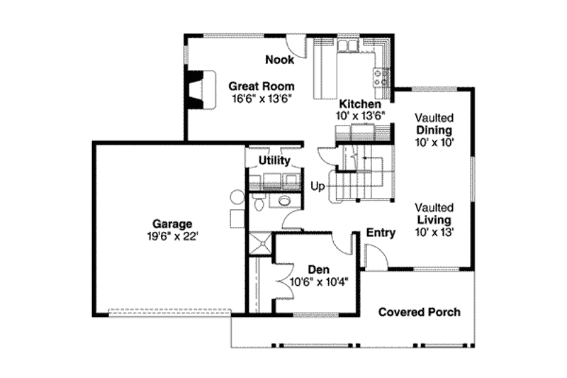 House Plan Design - Floor Plan - Main Floor for Traditional House Plan #124-416 - 4 bed, 3 bath