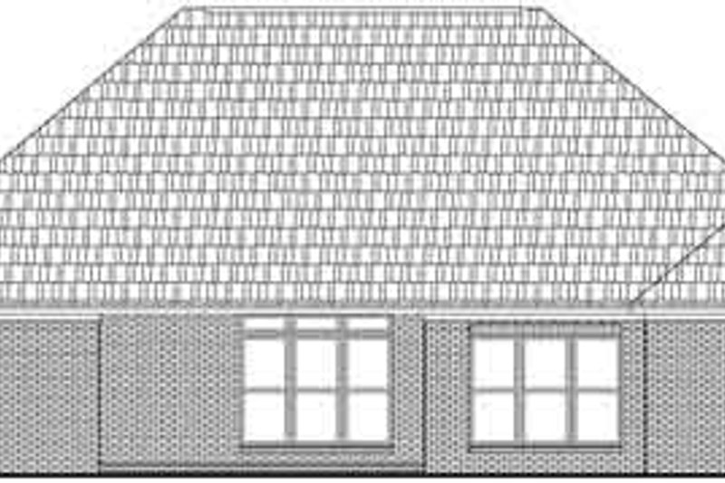 Dream House Plan - Exterior - Rear Elevation for European House Plan #21-181 - 3 bed, 2 bath