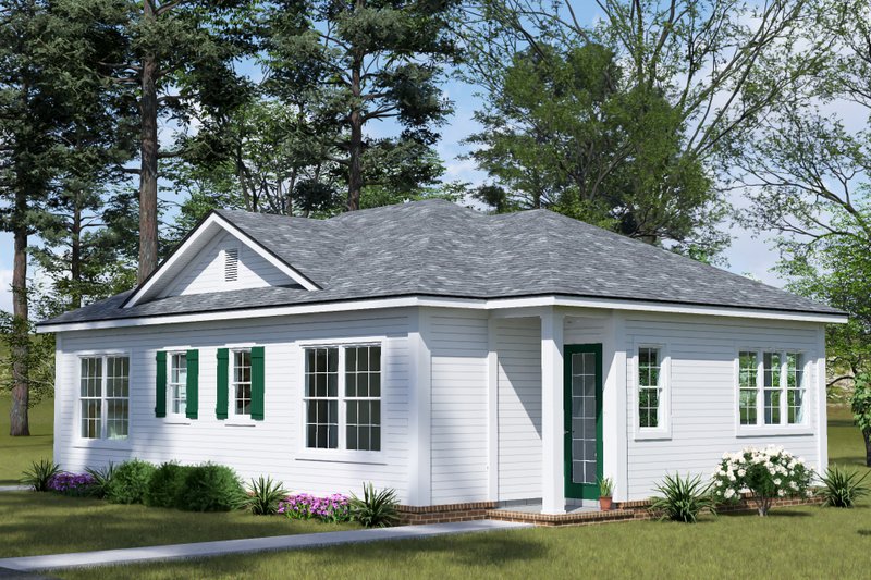 Architectural House Design - Exterior - Other Elevation 2 for Cottage House Plan #513-2423 - 1 bed, 1 bath