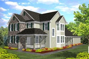Traditional Exterior - Front Elevation Plan #50-117