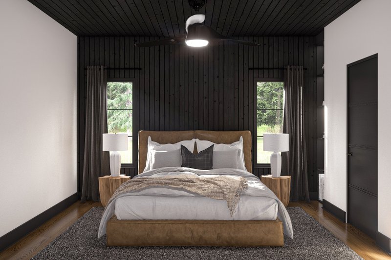 House Blueprint - Interior - Bedroom for Modern House Plan #455-441 - 1 bed, 1 bath