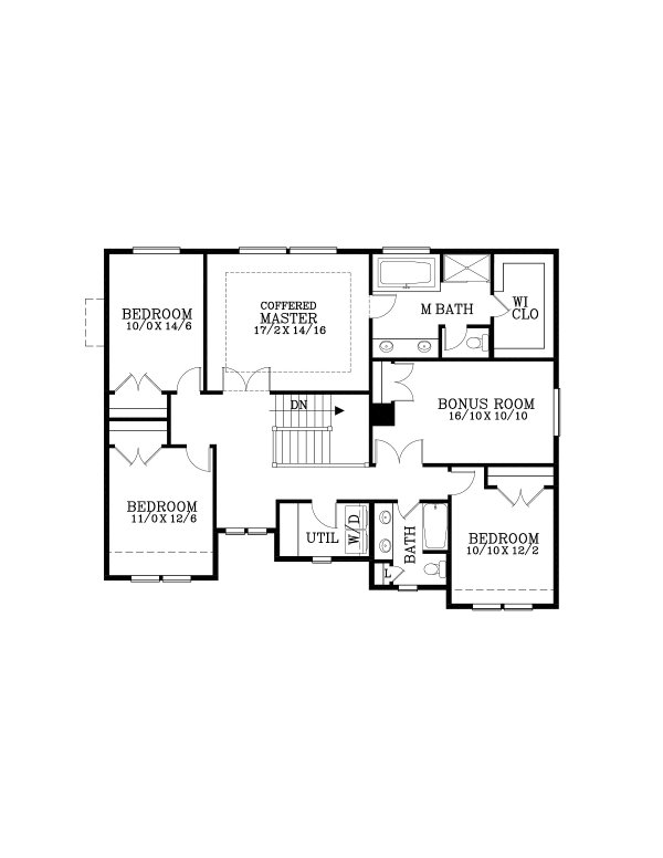 Dream House Plan - Craftsman Floor Plan - Upper Floor Plan #53-759