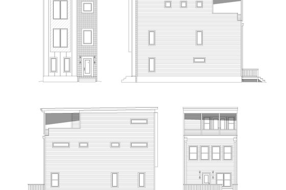 Exterior - Other Elevation 2 for Contemporary House Plan #932-196 - 3 bed, 3.5 bath