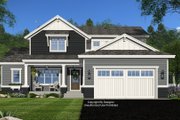 Craftsman Style House Plan - 4 Beds 3.5 Baths 2500 Sq/Ft Plan #51-1373 