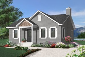 Craftsman Exterior - Front Elevation Plan #23-2374