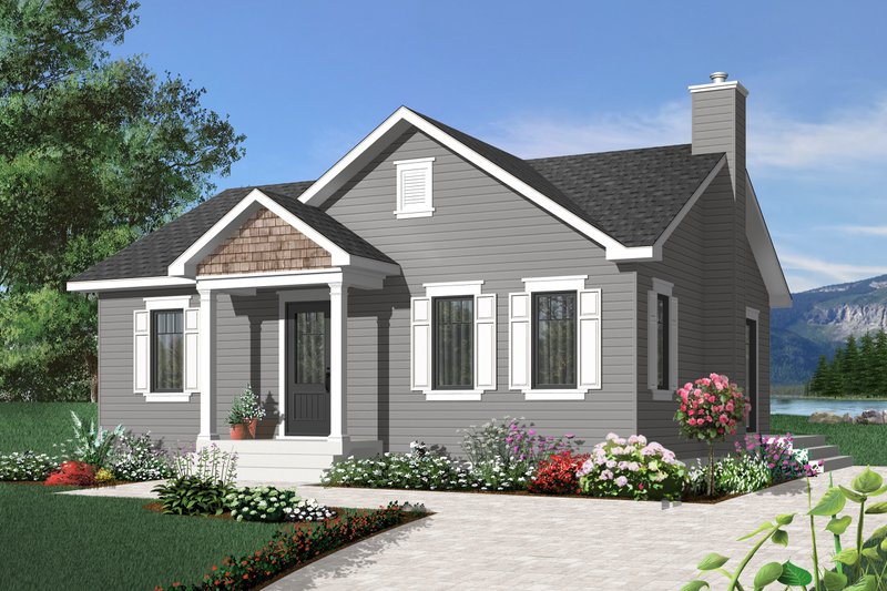 Architectural House Design - Craftsman Exterior - Front Elevation Plan #23-2374