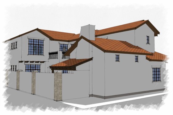 Photo 4 for Mediterranean House Plan #449-18 - 3 bed, 4 bath