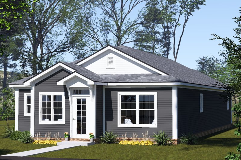House Blueprint - Exterior - Other Elevation 4 for Cottage House Plan #513-2448 - 4 bed, 3 bath