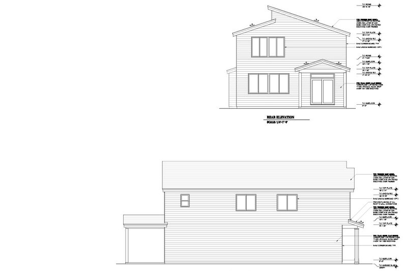 Architectural House Design - Exterior - Other Elevation 1 for Craftsman House Plan #53-688 - 4 bed, 2.5 bath