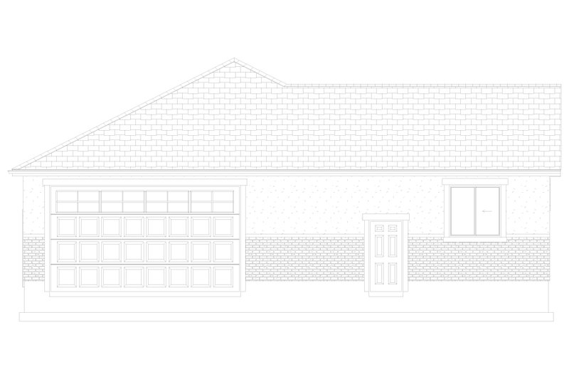 Architectural House Design - Exterior - Front Elevation 4 for Traditional House Plan #1060-79, 1 bath