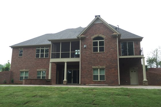 Exterior - Rear Elevation 1 for European House Plan #437-63 - 3 bed, 2 bath