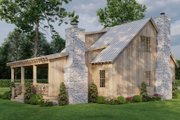 Cabin Style House Plan - 3 Beds 2 Baths 1425 Sq/Ft Plan #923-389 