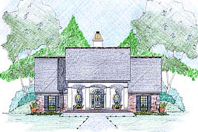 House Plan Design - Southern Exterior - Front Elevation Plan #36-491