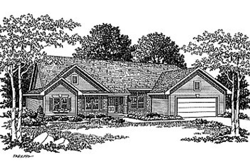 Dream House Plan - Traditional Exterior - Front Elevation Plan #70-196
