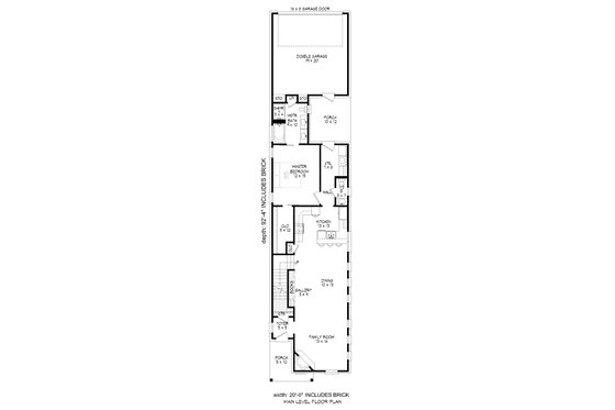 Floor Plan - Main Floor for Traditional House Plan #932-399 - 3 bed, 2.5 bath