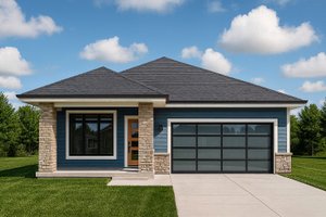 Home Plan - Prairie Exterior - Front Elevation Plan #112-282