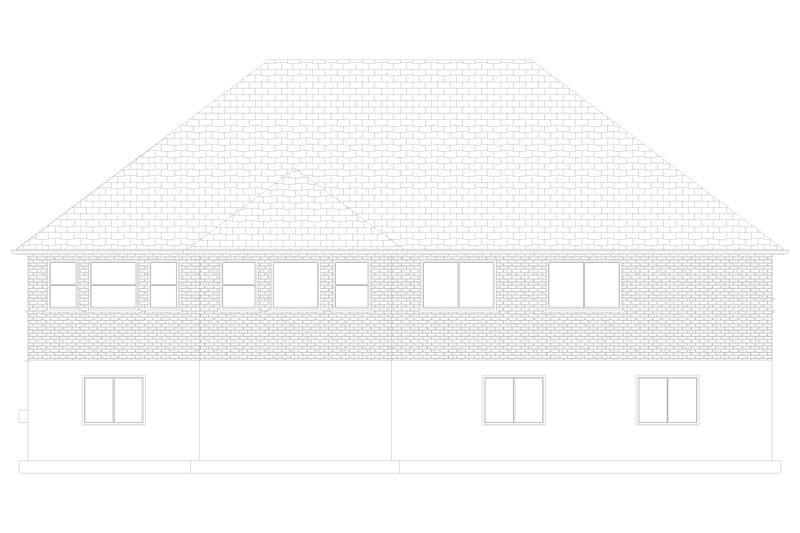 House Plan Design - Exterior - Rear Elevation 3 for Ranch House Plan #1060-173 - 3 bed, 2 bath