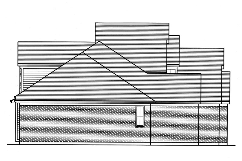 Dream House Plan - Left Side Elevation