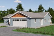 Craftsman Style House Plan - 3 Beds 2.5 Baths 1650 Sq/Ft Plan #1106-180 Exterior 