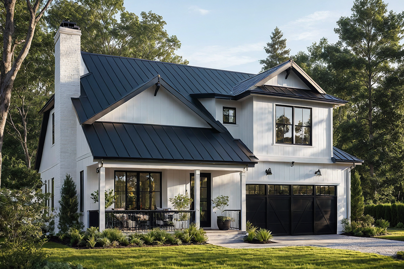 Craftsman Style House Plan - 3 Beds 2.5 Baths 1332 Sq/Ft Plan #515-21 Exterior