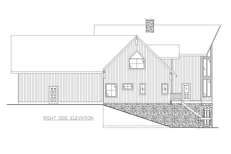 Dream House Plan - Exterior - Other Elevation for Farmhouse House Plan #117-956 - 4 bed, 3.5 bath